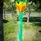 In the Breeze Yellow 38-inch Lotus Flower Windsock, Outdoor Floral Decoration, 5200